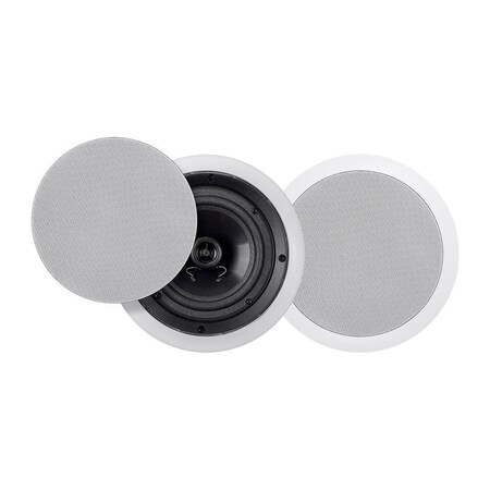 Monoprice Commercial Audio Metro 20W 6.5" Coax Ceiling Speaker 70V Pair 24214